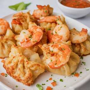 Crispy Shrimp & Scallop Bird Nest Dumplings