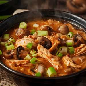 Spicy Chicken & Mushroom Soup