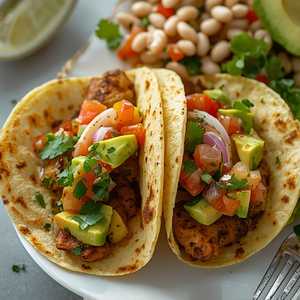 Crispy Chimichurri Chicken Tacos
