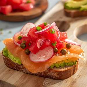 Smoked Salmon Avocado Toast