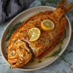 Whole Fried Flounder