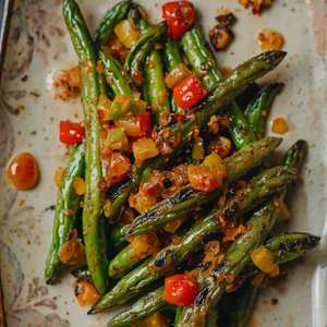 Blackened Green Beans