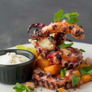 Char-Grilled Octopus