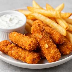 Boneless Buffalo Crispy Chicken Strips & Fries