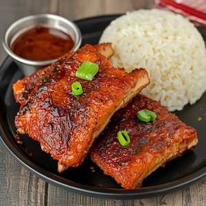 Spareribs Malaysian Style with Rice