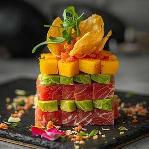 Mango Ahi Poke Stack