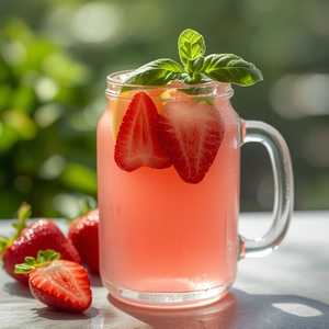 STRAWBERRY BASIL LEMONADE