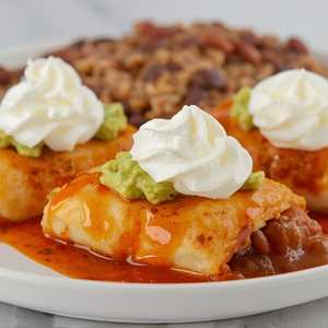 3 Mini Chimi's (Beef or Chicken w/ Sour Cream & Guacamole)
