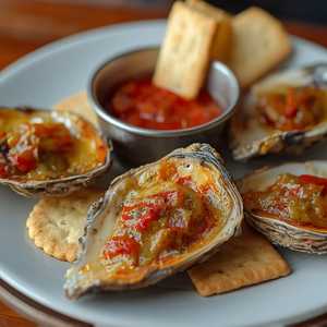 roasted oysters