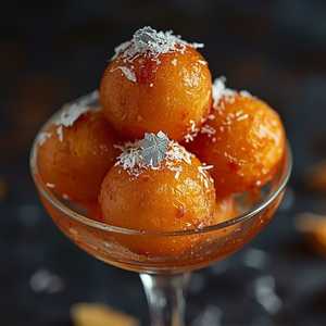 Gulab Jamun with Coconut
