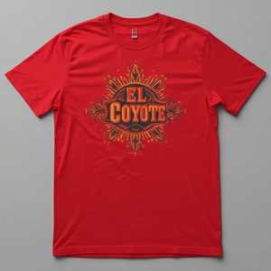 El Coyote Red Logo T-shirt