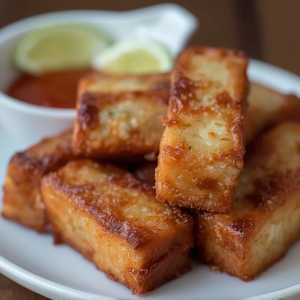 Deep fried Stuffed Shrimp Tofu
