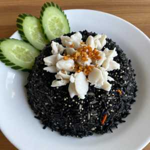 Squid Ink Fried Rice