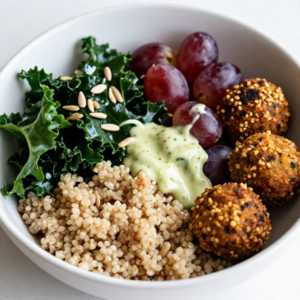 QUINOA AND FALAFEL BOWL