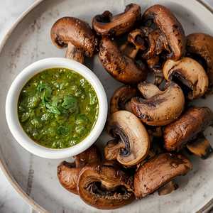 Chimichurri & Grilled Mushrooms