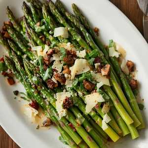 Asparagus, Porcini Vinaigrette, Parmesan