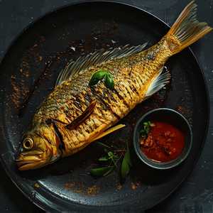 Pla Yaang Khamin Grilled Tumeric Fish