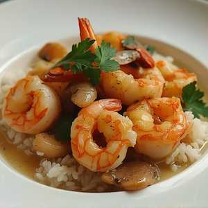 Seafood Saute (Sea Scallop, Prawns and Crab Legs)