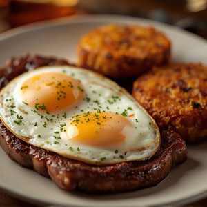 Steak (NY Strip) & Eggs