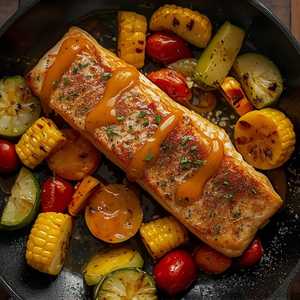Serrano Garlic Salmon*