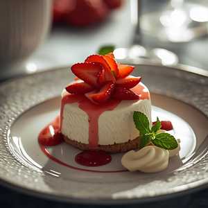 Strawberry Cheese Mousse Cake