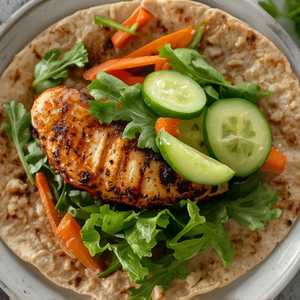 Lemon Oregano Chicken Wrap