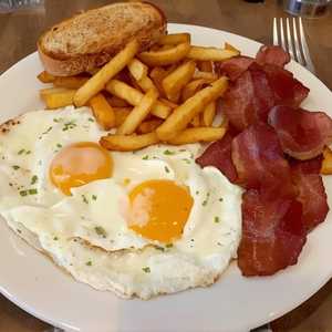 Any Style with Bacon or Sausage