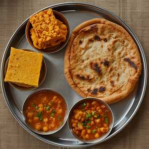 Halwa, Paratha, Channay