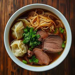 Wonton & Beef Brisket Noodle Soup