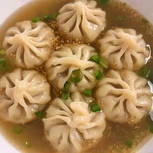 Pork Wontons in Chicken Broth