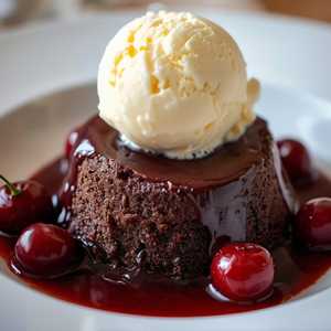 Warm Double Chocolate Cake