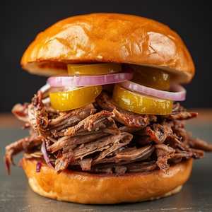 Chopped or Sliced Brisket Sandwich