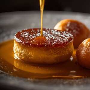 Crema Catalana con Buñuelos
