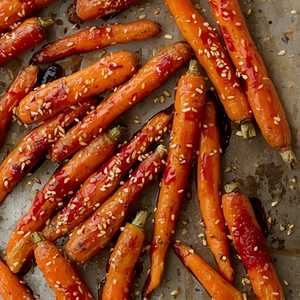 Red Miso-Glazed Carrots