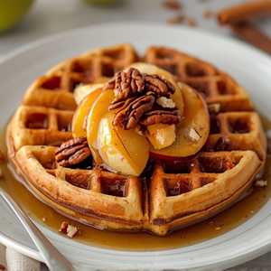 Apple Pecan Waffle