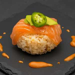 Crispy Salmon Sushi