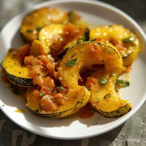 Zucchi estive con salsa agliata