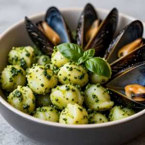 Gnocchi Pesto With Mussels