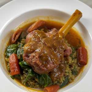 Arni with Spinach Rice