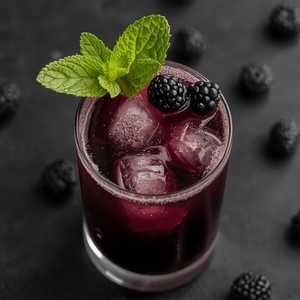Blackberry Mint Soda