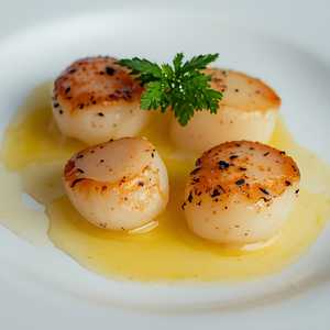 Butter-Poached Sea Scallops