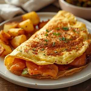 Smoked Salmon Omelette
