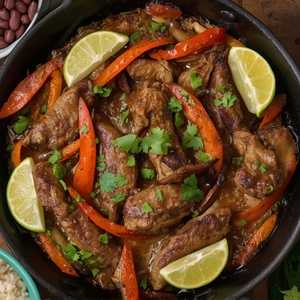 Lime Beef Fajitas