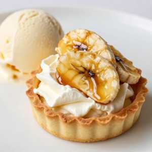 Caramelized Banana Ricotta Tart