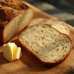Acme levain bread with butter