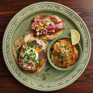 Tostada Taco Tamale Rice & Beans (Alternate)