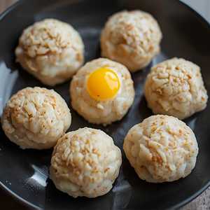 Duck Egg Yolk Shrimp Ball