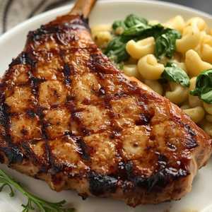 Grilled Bone-in Thick Cut Pork Chop