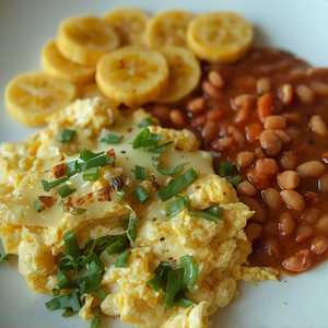 Eggs with Loroco and Cheese