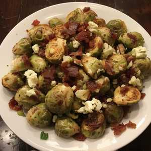 Bacon & Bleu Cheese Brussels Sprouts